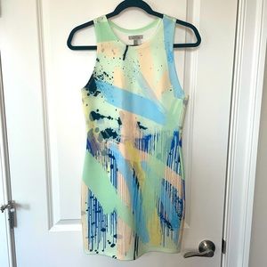 Zara Trafaluc Multicolor Bodycon Mini Dress